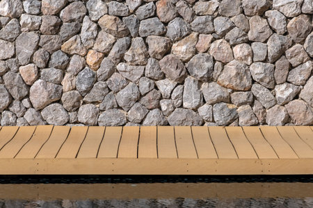Antique stonewall texture material construction for background.