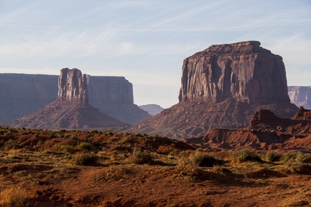 Monument Valley, scenic landmark from USAの写真素材