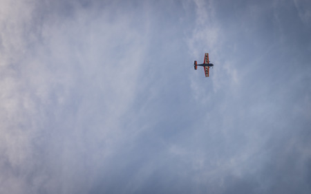 Tarragona, Spain - April 29, 2017: Repsol Bravo3 team show in Tarragona. Bravo3 airshows combine...