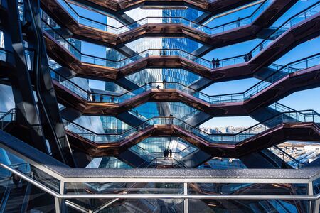 the Vessel in the Hudson Yards.Manhattan. Manhattanのeditorial素材