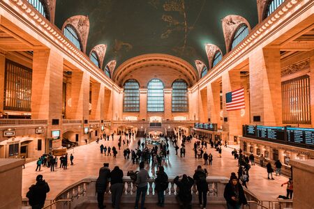 Main hall Grand Central Terminal, New Yorkのeditorial素材