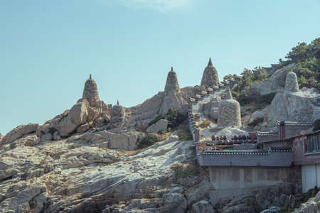 Haedong Yonggung Temple in Busan, South Korea.の写真素材