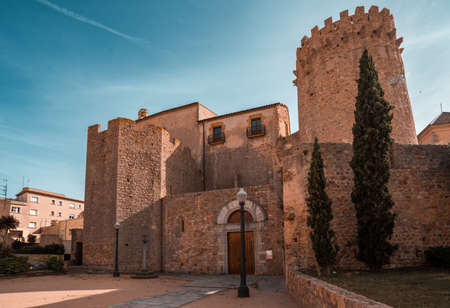 Monastery of Sant Feliu de Guixols in Catalonia, Spainの写真素材