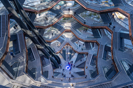 the Vessel in the Hudson Yards.Manhattan. Manhattanのeditorial素材
