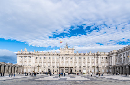 Madrid, Spain. December 08, 2023: Royal Palace Madrid: A Stunning Tour of Spain Monarchyのeditorial素材