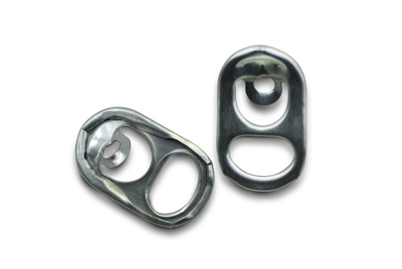 Aluminum can with the ring pull. Recycle.