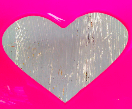 Pink Heart. Tell the bright and happy and a universal symbol of love.の写真素材