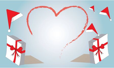 Christmas wishes templateのイラスト素材