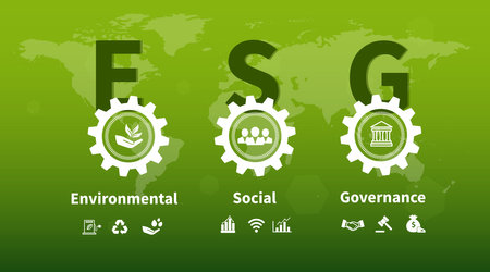 Sustainable business or green business vector illustration background with connection icon concept related to environmentally friendly environmental icon set.のイラスト素材