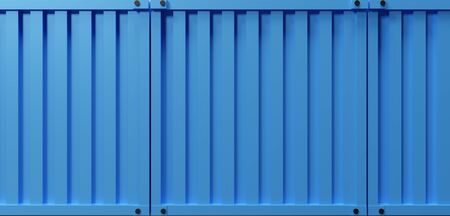 3d rendering of Blue cargo container shipping texture. Background of cargo container.の写真素材
