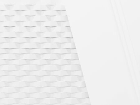 3d abstract minimal geometric forms. Minimalist Black theme background. Dark cube pattern texture.の写真素材