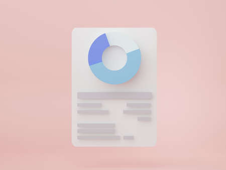3d render SEO data an analytics. User interface for web banner and mock up. Business graph chart for future planning. Investment management and financial innovations.の写真素材