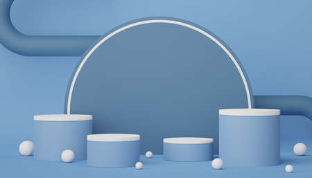 3d render display podium for product and cosmetic presentation. Minimal scene for advertising....