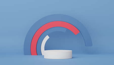 3d render display podium for product and cosmetic presentation. Minimal scene for advertising....