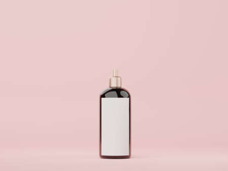 3d render of blank cosmetics skincare product or packaging for mock up. Beauty soap and spa concept. Lotion oil moisture for skin health. Premium and luxury.の写真素材