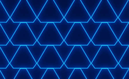 3d render of RGB neon light on darkness background. Abstract Laser lines show at night. Ultraviolet spectrum beam scene for mock up and web banner.の写真素材