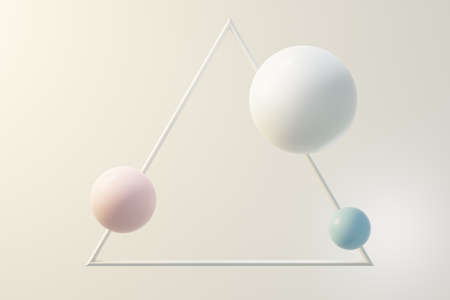 3d render of pastel ball, soaps bubbles, blobs that floating on the air isolated on pastel...