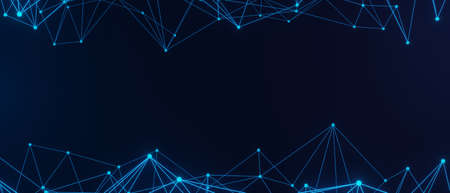 3d render of RGB neon light on darkness background. Abstract Laser lines show at night. Ultraviolet...
