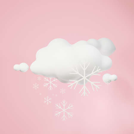 3d rendering of weather forecast icon on clean background for mock up and web banner. Cartoon interface design. minimal metaverse concept.の写真素材