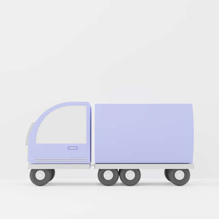 3d rendering of Automobile or minimal Car icon on clean background for mock up and web banner. Cartoon interface design. minimal metaverse concept.の写真素材