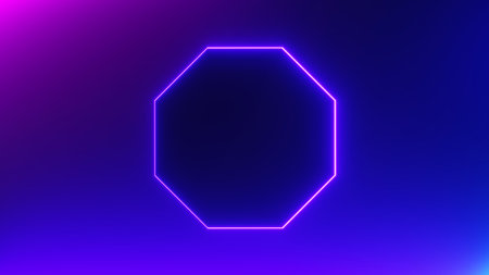3d render of flash neon and light glowing on dark scene. Speed light moving lines.の写真素材
