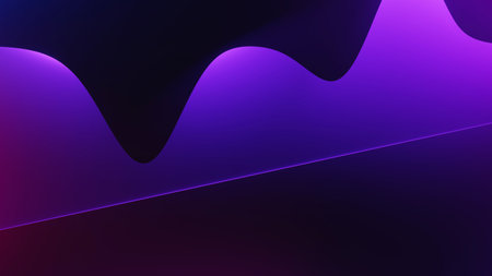 3d render of flash neon and light glowing on dark scene. Speed light moving lines.の写真素材