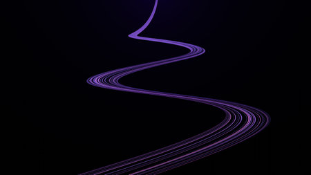3d render technology abstract colorful high-speed light trails background, motion effect, neon fastest glowing light, empty space scene, spotlight, cyber futuristic sci-fi background,の写真素材