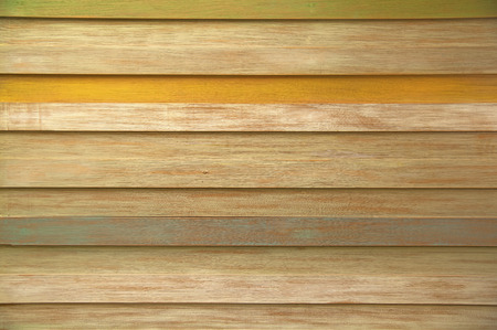 Multi color wood wall strip in the hotelの写真素材