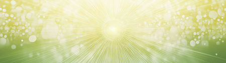 This image features bright rays of light with a soft bokeh effect against a gradient background, creating a serene and uplifting atmosphere for diverse projects.の素材