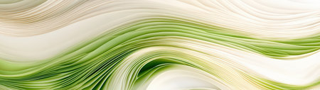 Explore the calming beauty of smooth, flowing waves in soft green and white shades. This abstract design offers a serene backdrop for various creative projects.の素材
