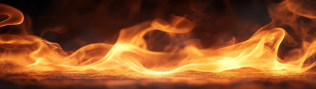 Captivating image of dynamic flames showcasing vibrant colors and intense motion. The brightness and energy evoke warmth and passion, perfect for a variety of creative projects.の素材