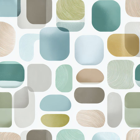 A captivating abstract design featuring soft pastel colors and geometric shapes, ideal for modern decor, branding, or creative projects.の素材