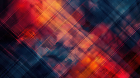 Vibrant abstract background featuring bold diagonal lines and rich textures in a harmonious blend of colors. Ideal for creative projects and designs.の素材