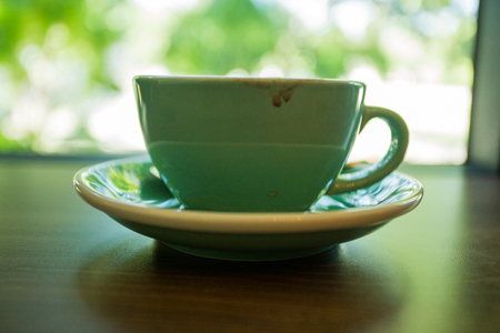 fternoon coffee after hard work in the morningの写真素材