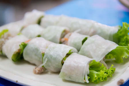 Vietnamese pork saladの写真素材