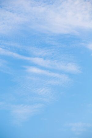 blue sky with cloud, closeupの写真素材