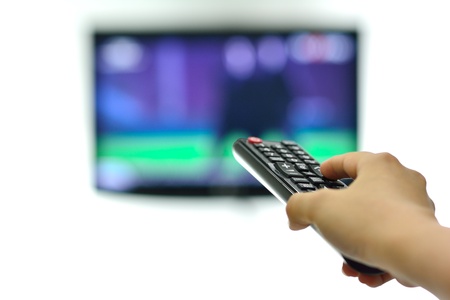 television remote control changes channel