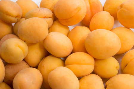 Fresh apricots as backgroundの写真素材