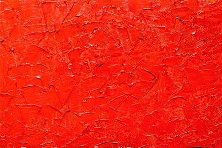 Abstract red oil paint texture on canvas. Backgroundの写真素材