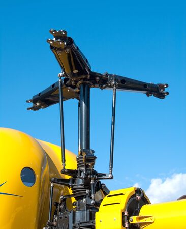 fragment of a helicopter rotor closeupの写真素材