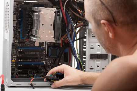 repair computersの写真素材