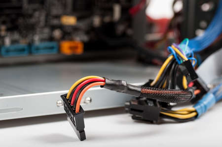 cord for PC backgroundの写真素材