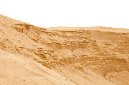 sandy slope of the mountain in his career