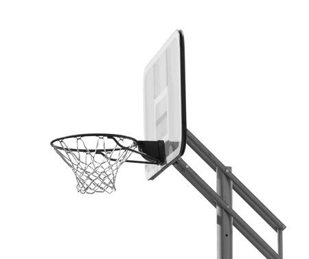 basketball net isolated monochrome