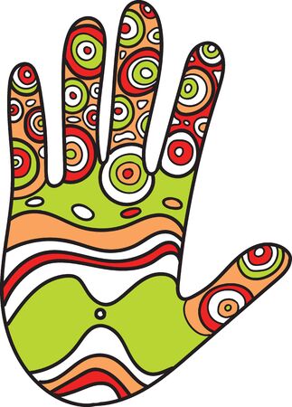 palm printのイラスト素材