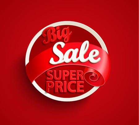 Big sale banner. Discount concept illustration. For retailのイラスト素材