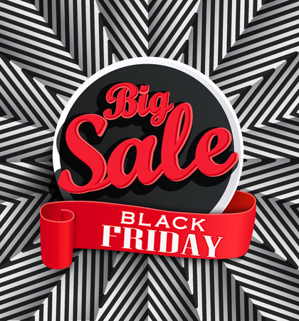 Concept of discount. Dlack friday Sale design on a modern stylish black and white texture. Eps10. Vector.のイラスト素材