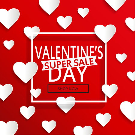 Valentines day super sale.のイラスト素材