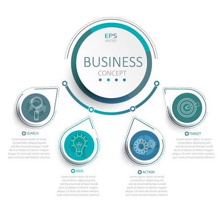 Vector illustration infographic template.のイラスト素材