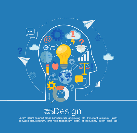 Concept of big idea.のイラスト素材